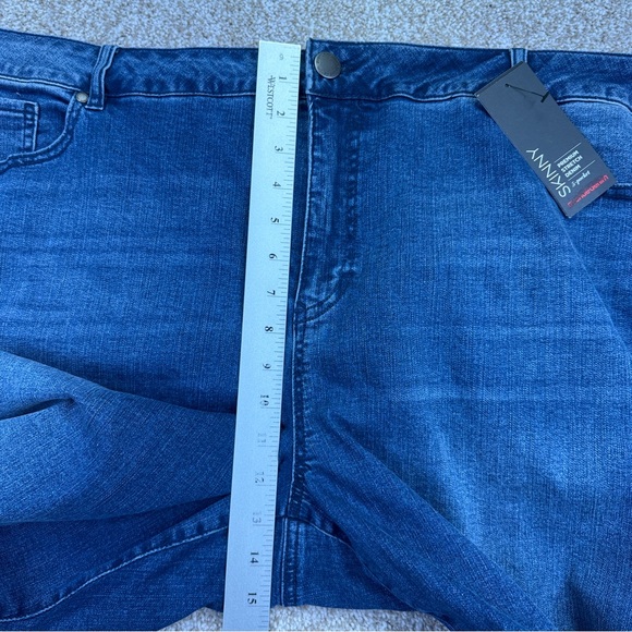 New Avenue Denim Skinny 26 A Blue Denim Women's Jeans Stretch - Picture 6 of 15